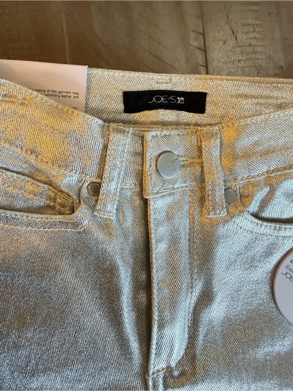 Joe's Jeans Metallic Kids Jeans in Silver